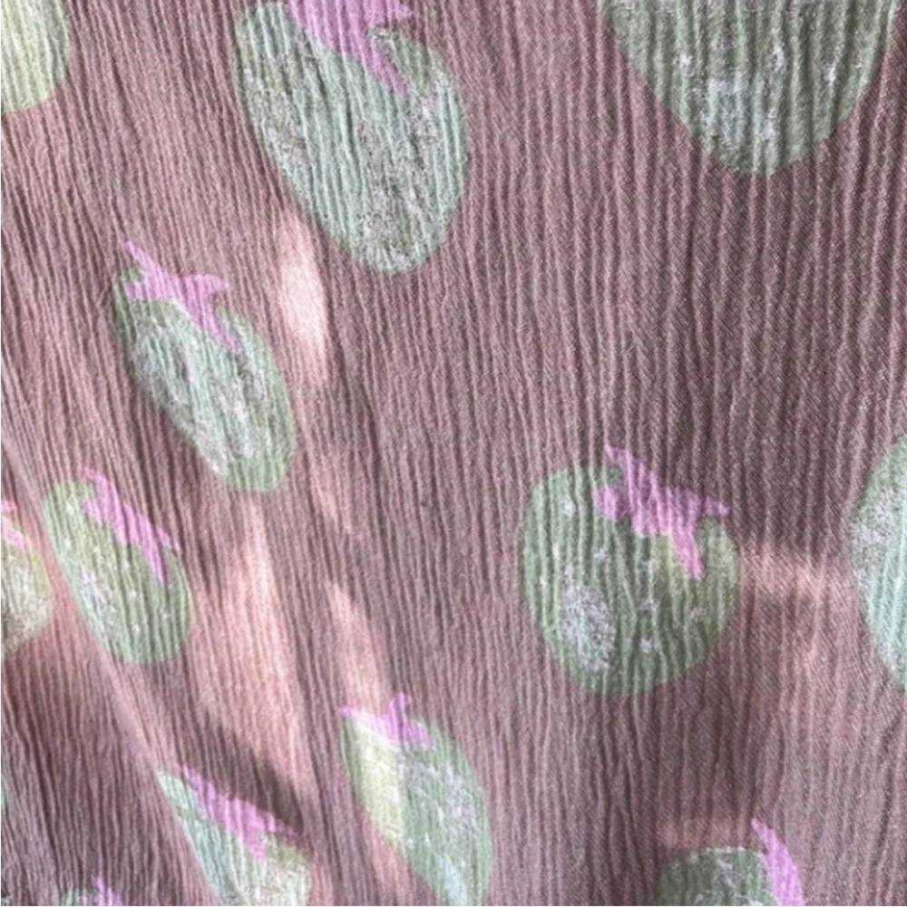 Strawberry Travel Wrap Spring Green Rasin Purple Loom Weave Organic Cotton NEW!